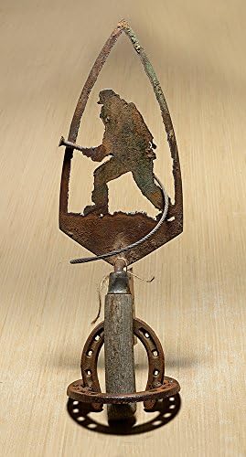 Hand (plasma) Cut Trowel Fireman in Action Design with copper plating | Wall Decor | Garden Art | Recycled Art | Made to Order