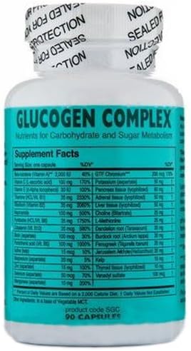 Glucogen Complex - 90 Capsules by Professional Complementary Health Formulas