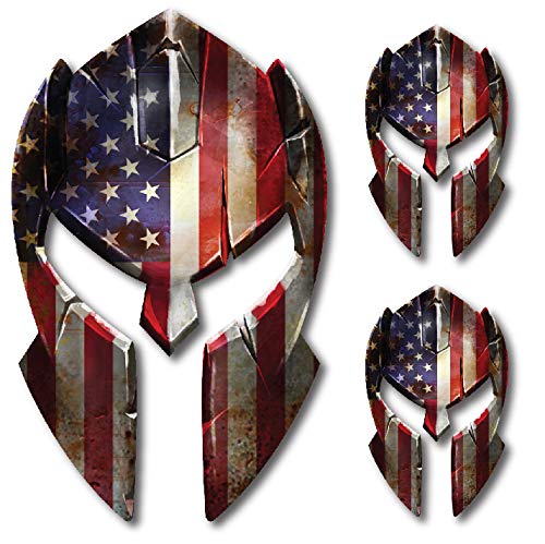 Molon Labe Spartan Helmet Decal – 2nd Amendment Gun Rights Sticker, Matte Vinyl