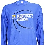 University of Kentucky UK BALL on Blue Long Sleeve