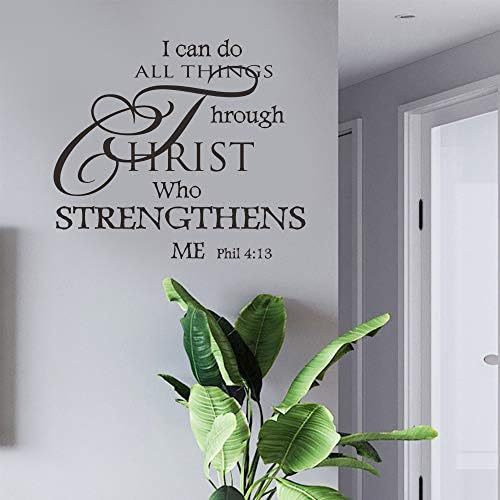 Bible Verses Wall Decor Vinyl Scripture Wall Quotes For Living Room I Can  Do All Things Bible Verse Sticker For Bedroom Classroom Playroom Nursery  Stickers - Indress