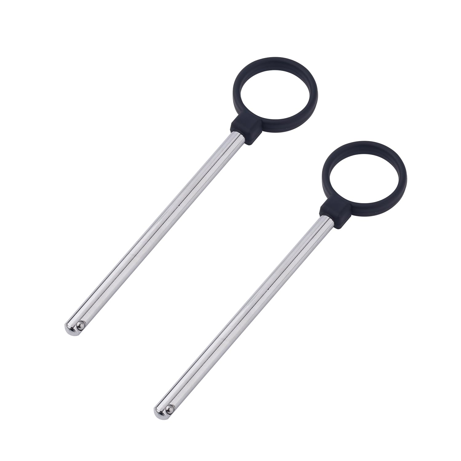 Photo 1 of 2pcs Ring Shaped Weight Machine Stack Pin, 3/8 Inch Diameter Drop Set Pins 6 Inch Gym Pins for Weight Stack Carbon Steel Loading Pin for Weight Plates Weight Selector Stack Extender Pin for Home Gym