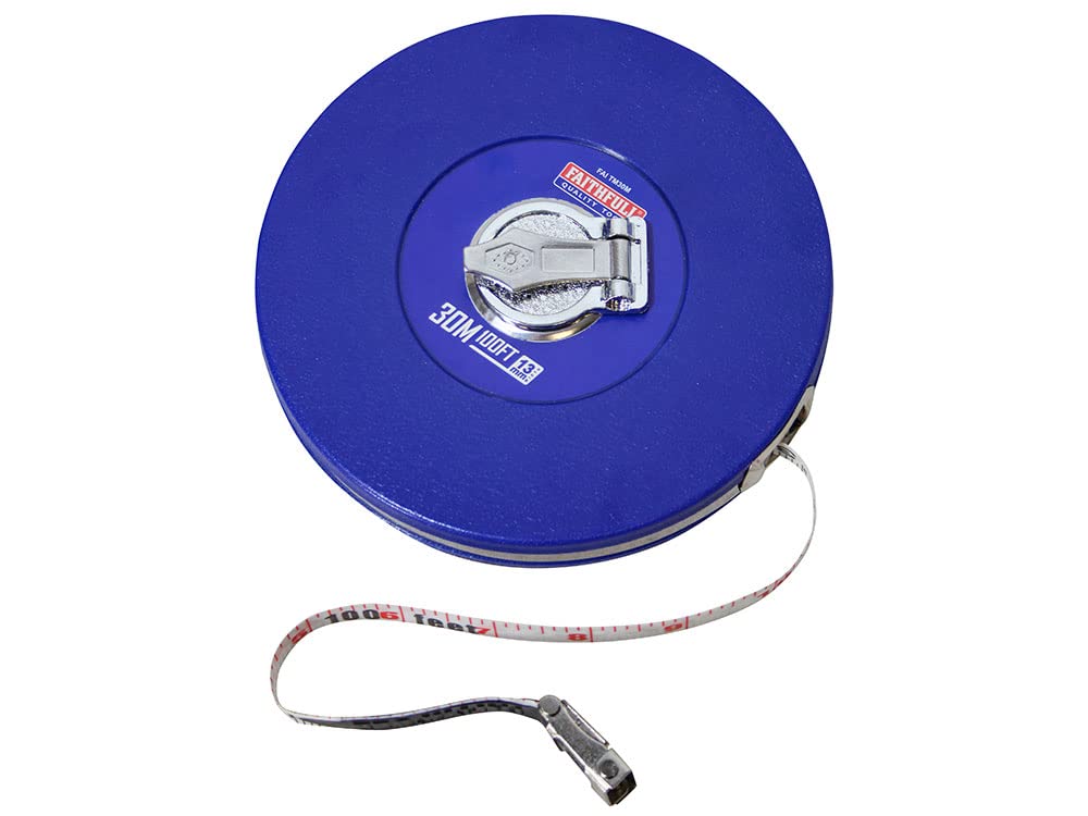 Faithfull FAITM30M Closed Frame Surveyors Long Tape 30M (100ft)