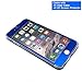 Toeoe 6/6s (4.7'') High-Strength and Super-Thin Tough Metallic Film Sticker Full Body Protector Skin + Ultra Clear Front Screen Protector for iPhone 6/6s Blue