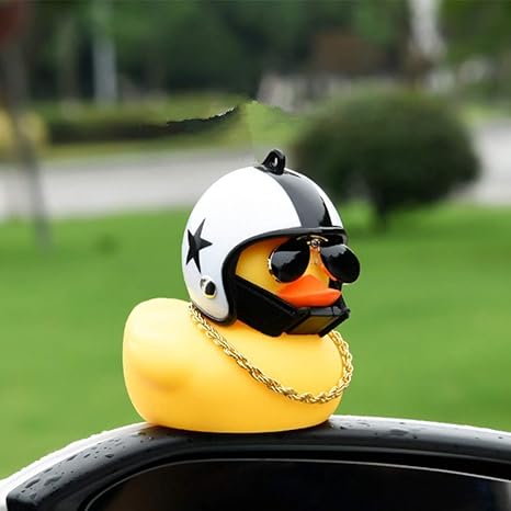 Amazon Co Jp Hbhjin かわいい 黄色いアヒル 自転車 バイク タケコプター アクセサリー 漫画アヒル 騎乗パートナー 子供 大人用 愛車に フラッシュled付き ホワイト ホーム キッチン