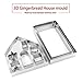 Christmas House Cookie Cutter Set Stainless Steel Cake Biscuit Cookie Cutter Mold DIY Baking Pastry Tool Bake Your Own Small Haunted Gingerbread House Kit,