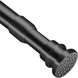 QILERR Small Tension Curtain Rods 40-70cm Black Heavy Duty Spring Rods view 1