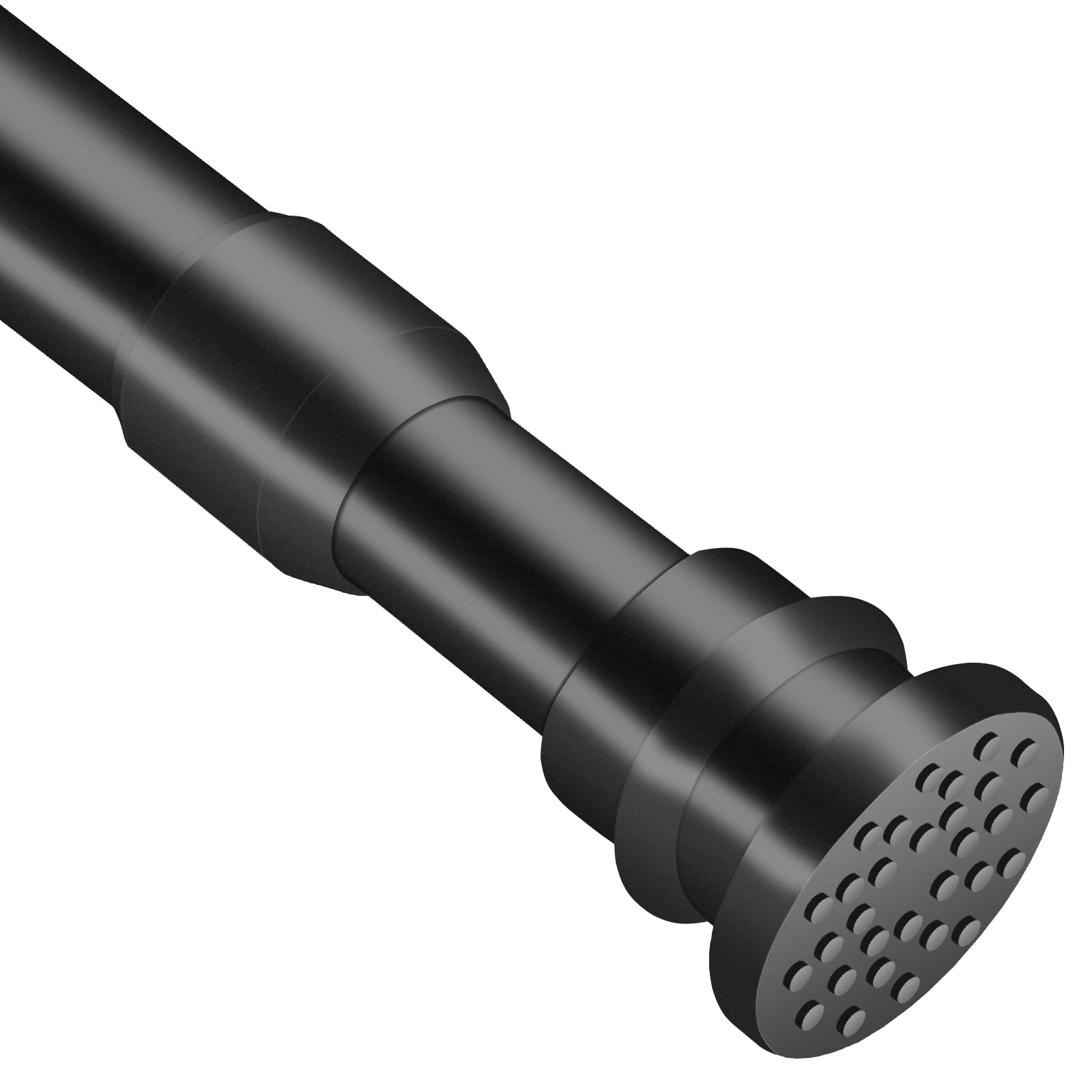 Small Tension Curtain Rods 40-70cm Black, Heavy Duty Spring Tension Rods, Adjustable Extension Spring Rods Closet Rod Cupboard Bars Tensions Rod for small Windows, Kitchen, Cupboard, 16-28 inch