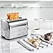 Aicok Toaster, 2-Slice Toaster Stainless Steel Toaster with Removable Crumb Tray, Extra-Wide Slots, 7 Setting Shade Selectors, 850W, Silver
