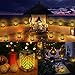 EOYIZW Solar Outdoor Lights 2 Pack- 99 LEDs Flickering Flame Solar Lantern for Garden Decor- IP65 Waterproof Garden Decor for Halloween Patio Yard Porch
