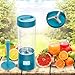 RUNNEPT Rechargeable Mini Portable Juicer Cup/Blender 500ml with Multiple Function of Juicer, Grinder and Mixer, BPA Free Turquoise