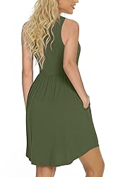 LONGYUAN Women's Work Sleeveless Tank Dresses
