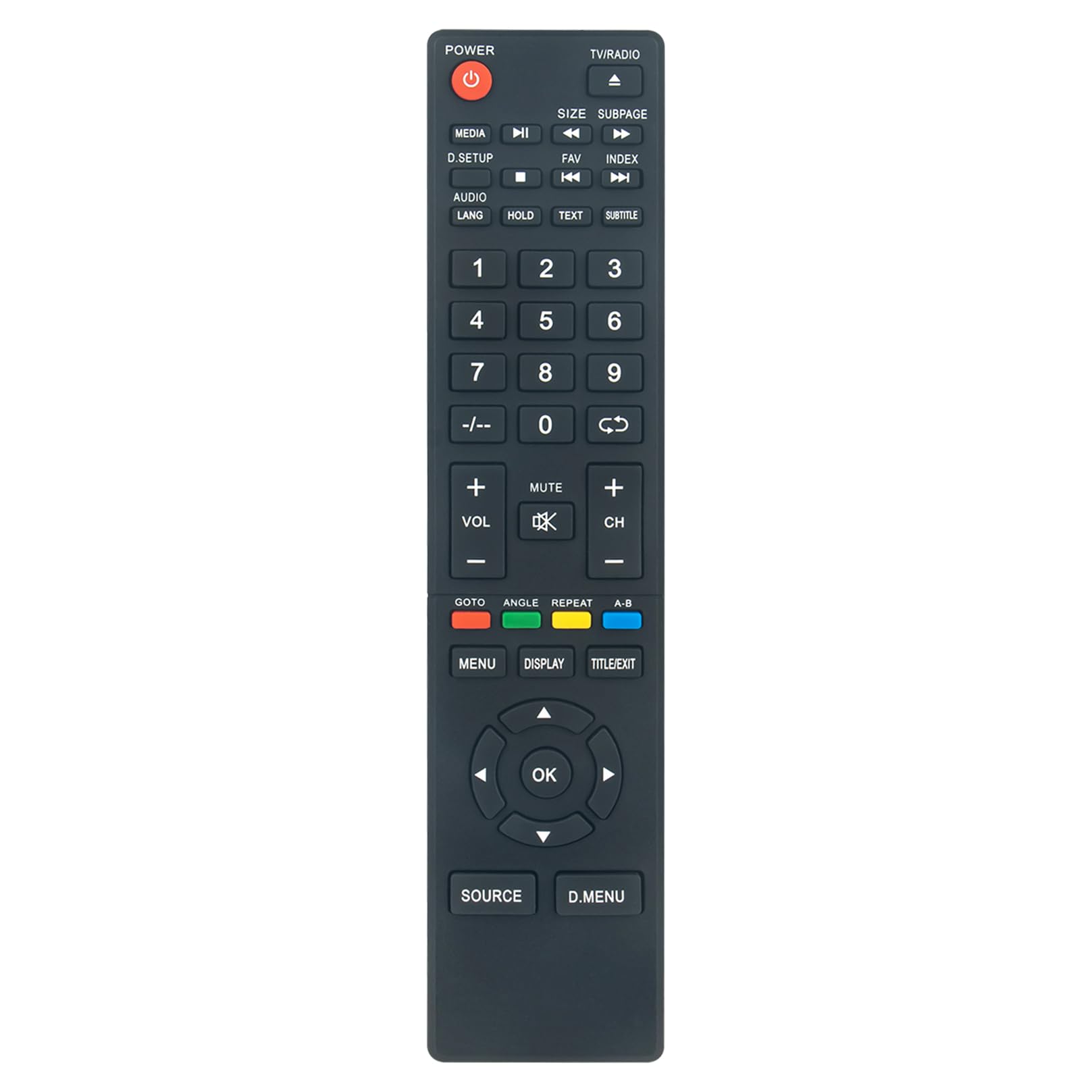 ALLIMITY Remote Control Replacement fit for LINSAR LED TV 32LED900-1 40E10 20LED900F 32LED900F DG230H K55DLT5F K24DLT1F K32DLT1H K40DLT1F K48DLT3F K22LT1E K22LT2F K40DLT1H