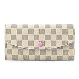 Wallets for Women Emilie Bifold Wallet Leather Large Purse RFID Blocking with Card Holder Organizer (White)