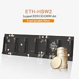 Bcowtte ETH-HSW2 Motherboard 8GB DDR3 RAM 6x PCIe x16 MSATA BTC Mining view 3