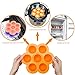Silicone Egg Bites Molds for Instant Pot Accessories - Fits Instant Pot 5,6,8 qt Pressure Cooker - Reusable Storage Container with Clip-On Lid - Baby Food Freezer Tray - by Han Kitchen (2 Pack)