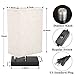 Dimmable Bedside Table Lamp, KINGSO UL Listed Plug In Nightstand Lamp With Dimmer Knob Switch E26 Fabric Shade Minimalist Solid Wooden Base For Bedroom Living Room Foyer Baby's Room Adult Children