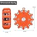 Yandu LED Road Flares (6 PACK) Emergency Beacon Safety Flare Flashing Warning Light for Car Truck Boat with Hook and Magnetic Base (set of 6)