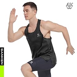 Sanken Men's Seamless Running Tank Tops Ultra