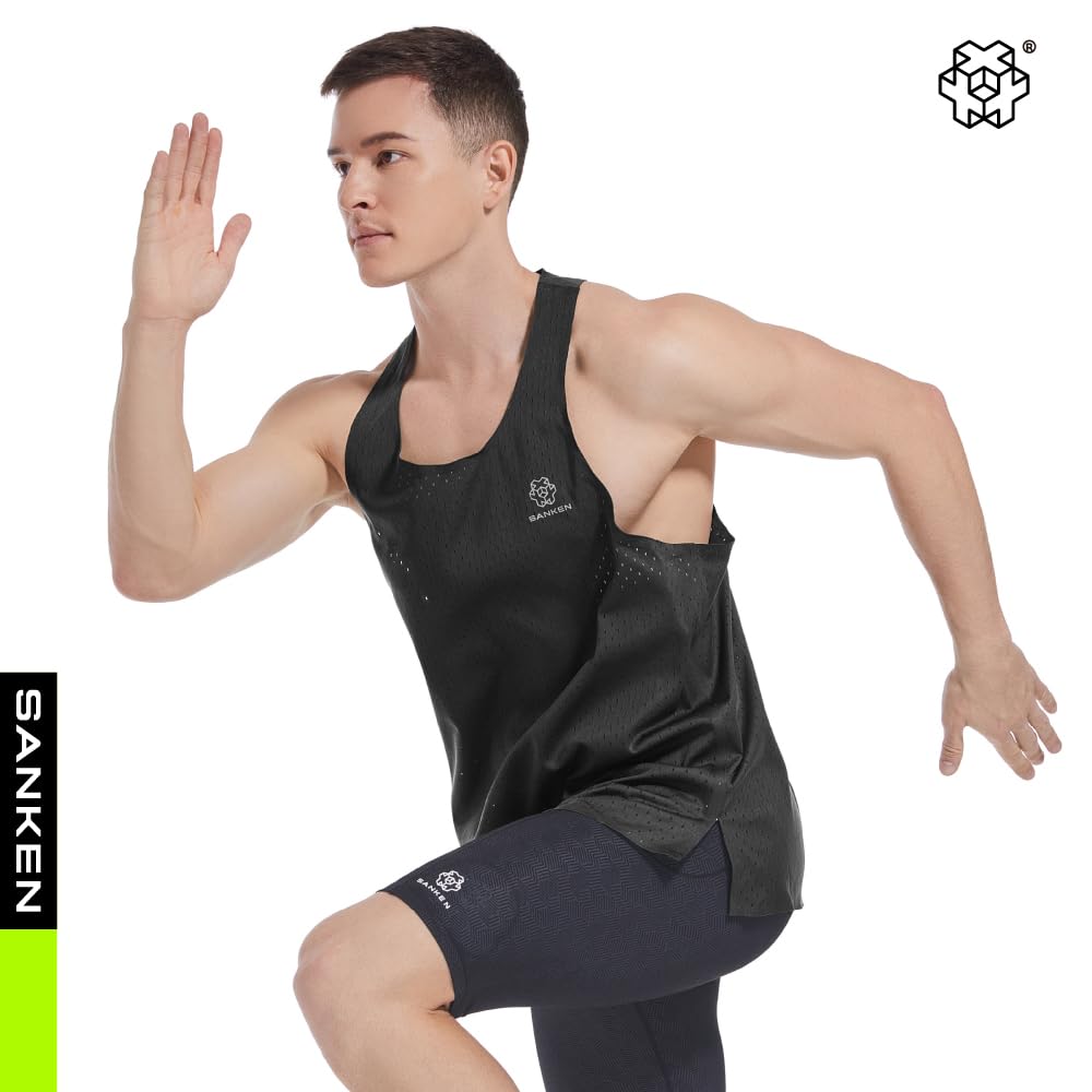 Sanken Men's Seamless Running Tank Tops Ultra