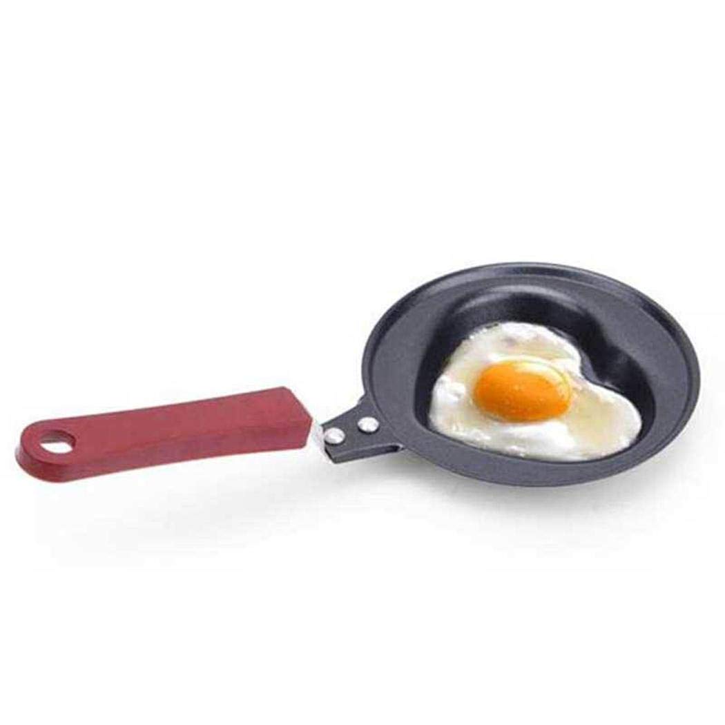 Cokil Mini Egg Frying Pan Handheld Kitchen Non-Stick Omelette Pancake Molds Tool Grill Pans