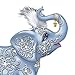 Thomas Kinkade Dazzling Delight: Collectible Elephant Figurine With Swarovski Crystal by The Hamilton Collection