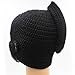 GIANCOMICS Roman Cosplay Knight Helmet Visor Knit Beanie Hat Winter Mask Cap Black