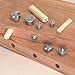 8 Piece Solid Type Dowel Centers Set for Accurate Drilling 1/4 inch to 1/2 inch