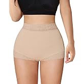 SHAPSHE Butt Lifter Panties Seamless Shapewear Short Faja Colombiana Levanta Cola Girdles for Women Extra Firm Tummy Control Thong Shapewear Mid Waist Shaping Panty Beige XS