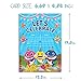 12 Birthday Invitations with Stickers Envelopes, Baby Shower Party Invitation Invites Cards for 1st Girls or Boys for Baby Cute Shark