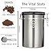 Java Shield Coffee Container – Airtight Canister with co2 Valve for Freshness – Large Stainless Steel Container with Scoop - Keep Beans and Ground Coffee Fresh Longer – Built-In Calendar Wheel