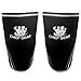 Knee Sleeves (1 Pair) with FREE Knee Straps (1 Pair) - Neoprene 7mm Sleeves for Knee Support & Patella Protection - Support & Compression for Weightlifting & Gym-Both Men & Women