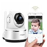 FREDI Wireless Baby Monitor Security IP Home 720p Wifi Camera with Two-Way function,Infrared Night Vision,Pan Tilt,P2P Wps Ir-Cut Nanny ip Camera Motion Detection Support 128GB sd card(not include)