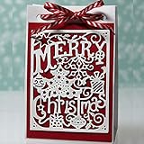 Cutting Dies for Card Making Merry Chistms Tree Metal Die Cuts Embossing Stencil for Xms Scrapbooking DIY Album Paper Cards Art Craft Decoration,3.5x2.84 inches
