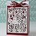 Cutting Dies for Card Making Merry Chistms Tree Metal Die Cuts Embossing Stencil for Xms Scrapbooking DIY Album Paper Cards Art Craft Decoration,3.5x2.84 inches