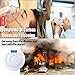 Combination Photoelectric Smoke Detector and Carbon Monoxide Detector Alarm Digital Display, Protect Your Home from Fire and Gas Leaks 2 Pack