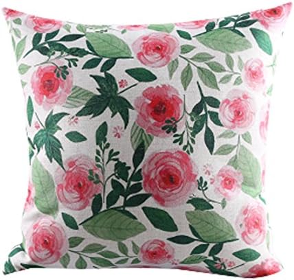 HomeChain Funny Cushion Pillowcase Cover Sweet Home Collection Pillow cases ,Flower Rose Pink