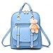 Soft Leather Backpack Lovely Schoolbag Shoulder Bag Sports Knapsack for Women