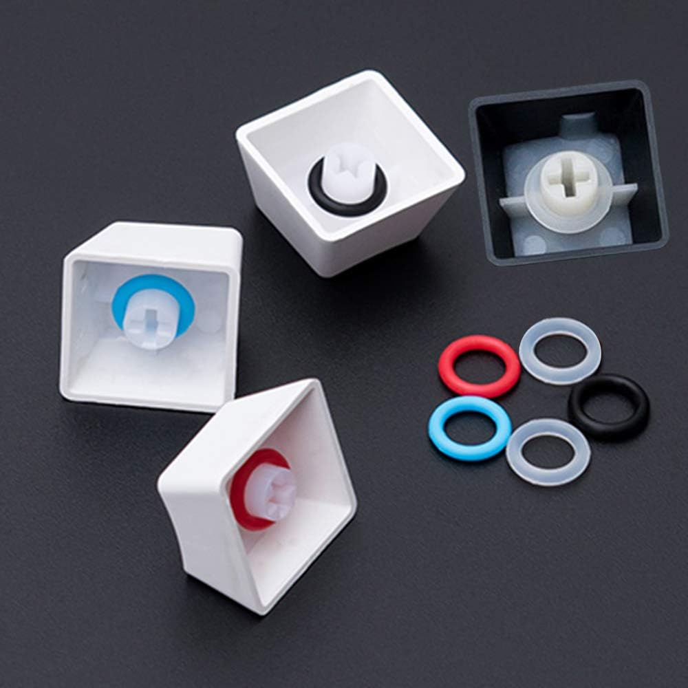 ThreeBulls 120Pcs Clear Rubber O-Ring Keyboard, O-Rings Keycaps, Switch Dampeners Keycap - Image 5