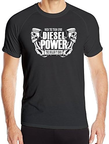 Diesel Power When The Turbo Spins Mens O-Neck Athletic T-shirt Sports