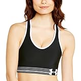 Under Armour Women's HeatGear Armour Sports Bra, Black (008), Medium