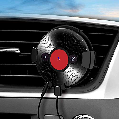 Vinyl Decal Skin Compatible with Amazon Echo Input Alexa - Decorations for Your Smart Home Speakers, Great Accessories Gift for mom, dad, Birthday, Kids - Vinyl Record - Thumbnail 2