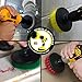 Drillbrush Home Cleaning Supplies Kit - Shower Cleaner Brush Drill Attachment Set - Tile - Bathtub - Kitchen Accessories - Spin Brush Cleaner - Oven Scrub Brushes for Drill - Bird Bath Brushes