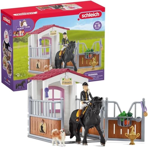 Schleich Horse Club - 26Pc Horse Stall With Tori & Princess | 42437