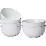 AmazonCommercial 6-Piece Porcelain, 18 Oz. Coupe Bowl, White