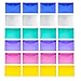 YGEOMER 24PCS Plastic Envelopes Poly Envelope Folder with Snap Button Closure, Waterproof Transparent Project Envelope Folder, A4 Letter Size