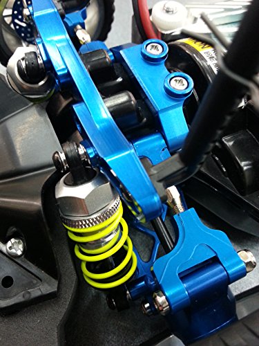 Tamiya TT-02 Upgrade Parts Aluminum Front/Rear Damper Plate - 1Pc Silver