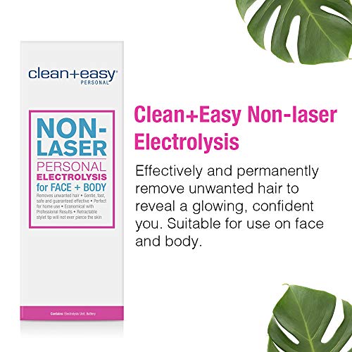 Clean + Easy NonLaser Personal Electrolysis for Face and Body