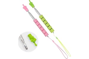 ZECKZOIN 2 in 1 Telescopic Teachers Pointer, Extendable Hand Pointer Finger Pointer Stick Classroom Whiteboard Pointer for Elementary School Kindergarten Teacher, Classroom Supplies(2 PCS)