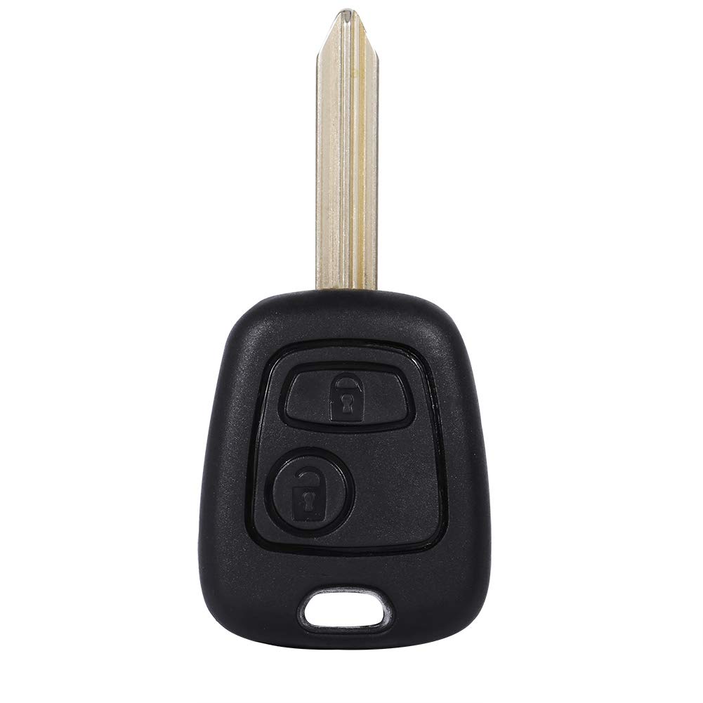 Key Fob Shell Case for Saxo Berlingo, 2 Buttons Car 2 Key Case Cover Uncut Blank Blade